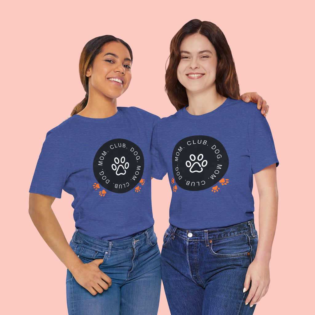 Dog Mom Club T-Shirt — Paw Print Graphic Tee for Pet Lovers