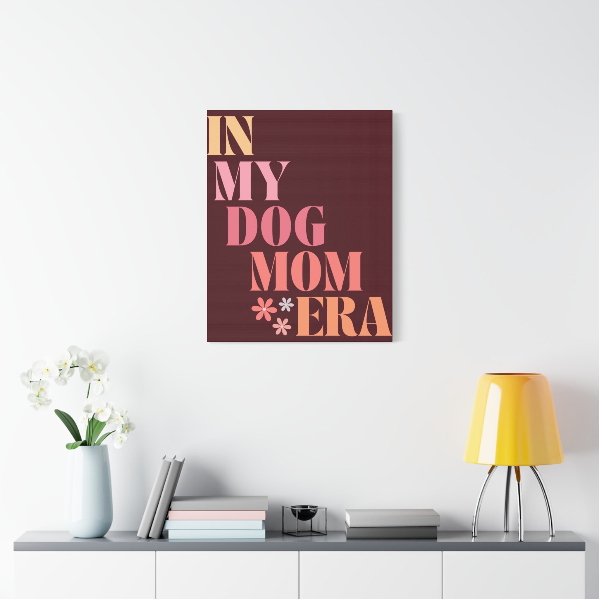 In My Dog Mom Era Matte Canvas Wall Art