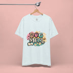 Dog Mom T-Shirt — Colorful Paw Print Graphic Tee for Pet Lovers