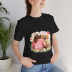 Dog Mom T-Shirt — Cute Floral Puppy Tee for Dog Lovers
