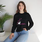Crewneck Sweatshirt — "Pawprints Everywhere I Go" Dog Lover Graphic