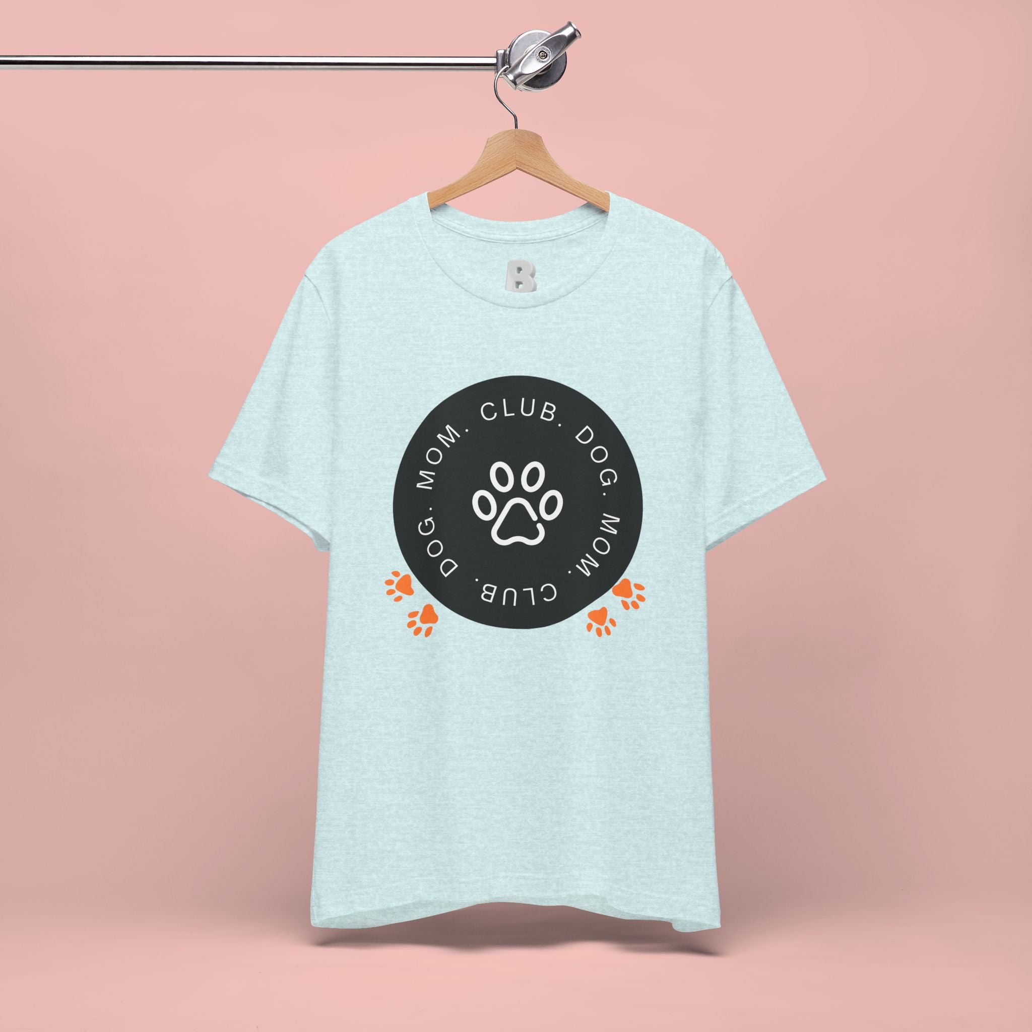 Dog Mom Club T-Shirt — Paw Print Graphic Tee for Pet Lovers