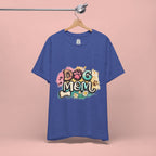 Dog Mom T-Shirt — Colorful Paw Print Graphic Tee for Pet Lovers