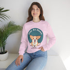 Stay At Home Dog Mom Crewneck Sweatshirt — Cute Corgi Graphic Sweatshirt