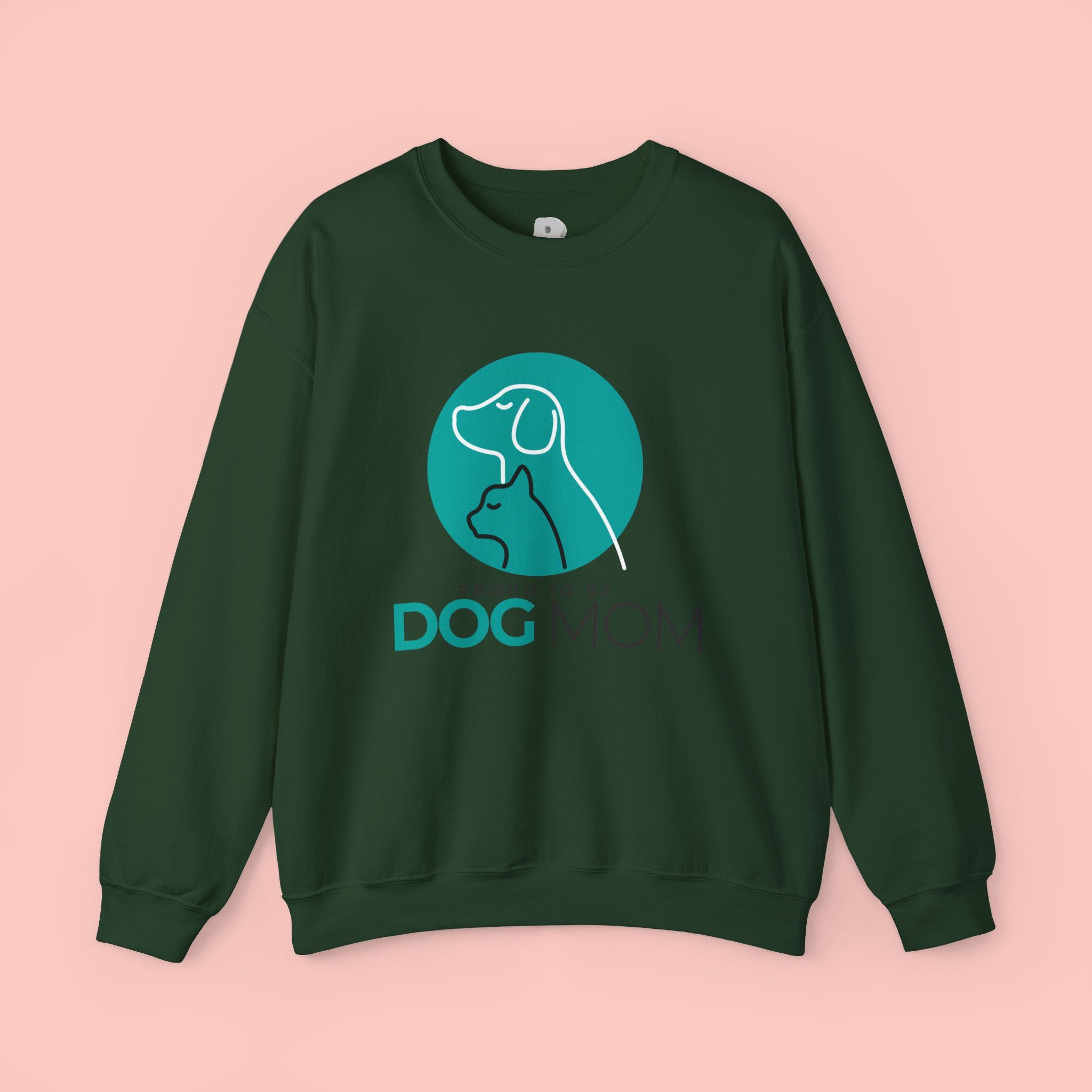 Dog Mom Crewneck Sweatshirt – Proud To Be Dog Mom Graphic Pullover