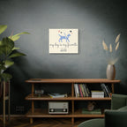My Dog Is My Favorite Child Canvas Wall Art – Cute Dog Quote Home Decor