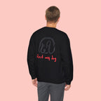 Dog Lover Crewneck Sweatshirt – “First My Dog Then Everything” Graphic