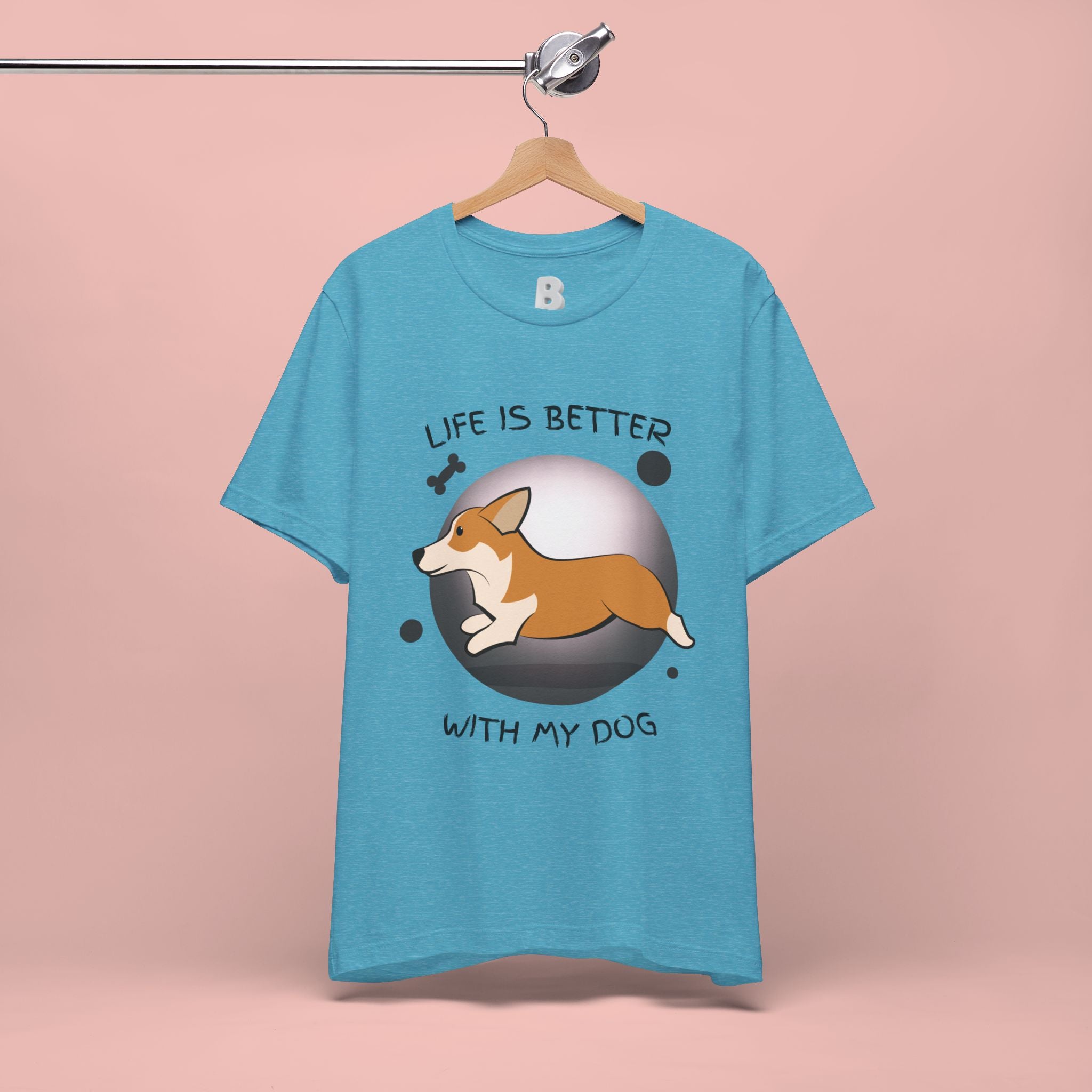Life Is Better With My Dog Corgi T-Shirt