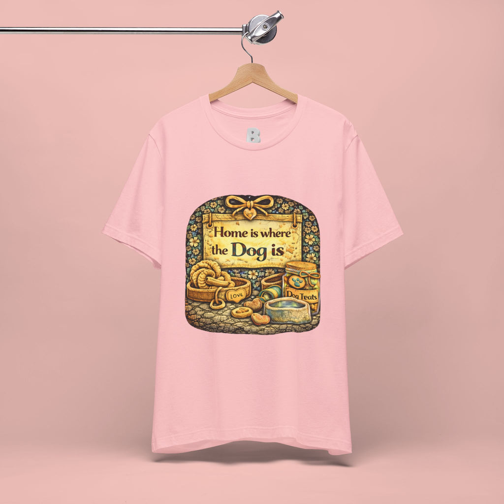 Home Is Where the Dog Is T-Shirt — Cozy Vintage Dog Lover Tee