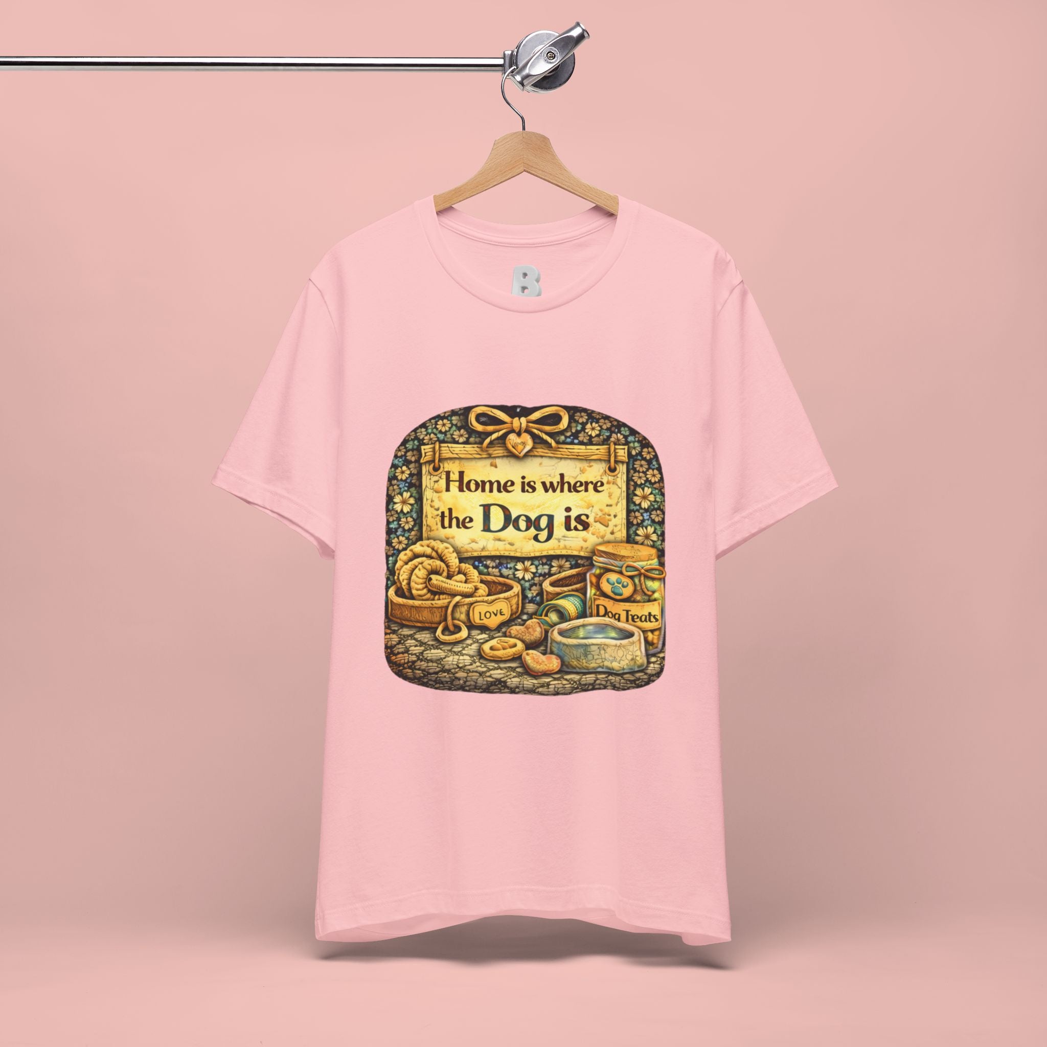 Home Is Where the Dog Is T-Shirt — Cozy Vintage Dog Lover Tee