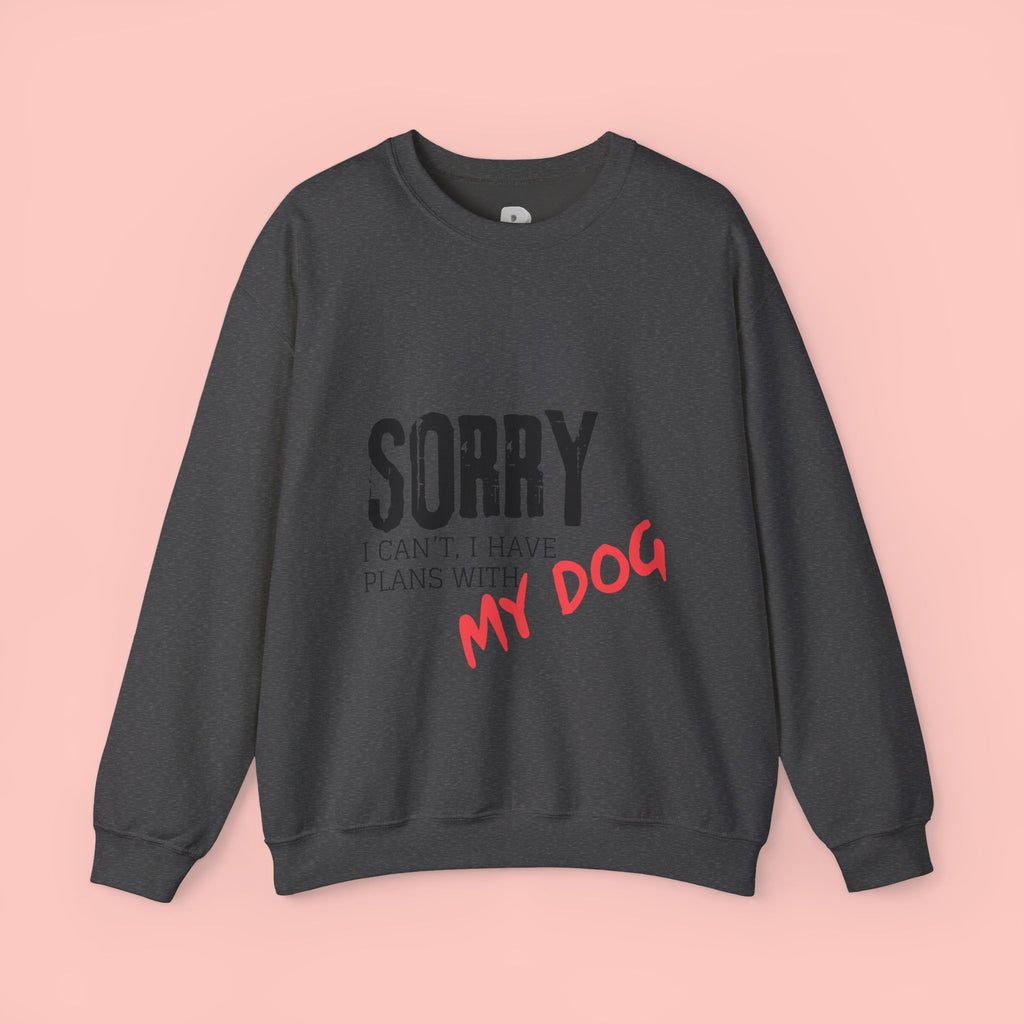 Sorry I Can't I Have Plans With My Dog Sweatshirt