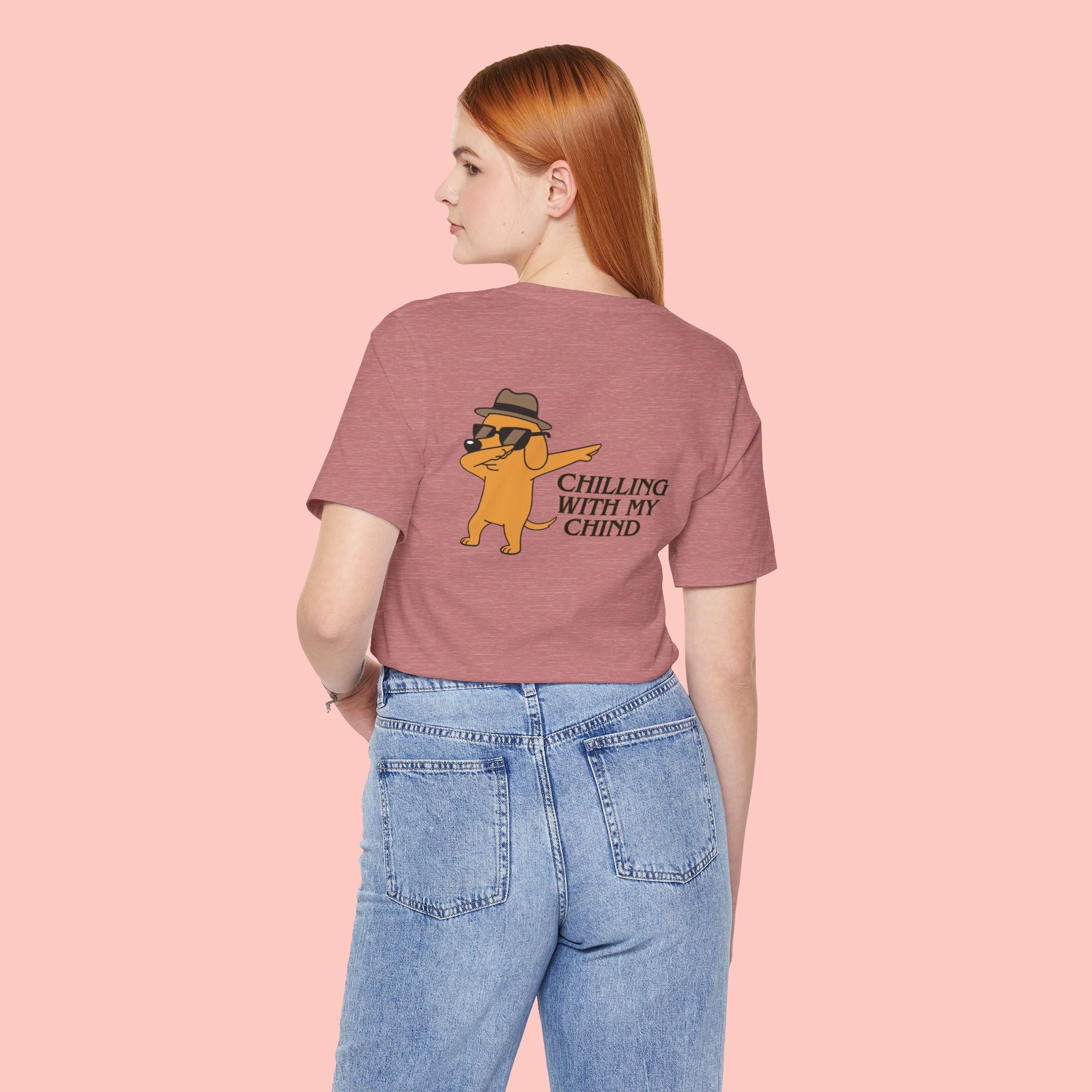 Chilling With My Chind Tee — Funny Dab Cat Graphic T-Shirt