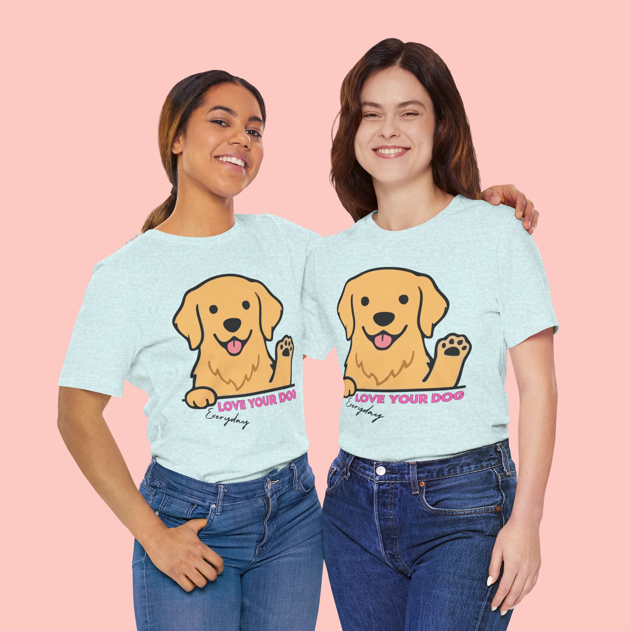 Love Your Dog Tee — Cute Golden Retriever Graphic T-Shirt