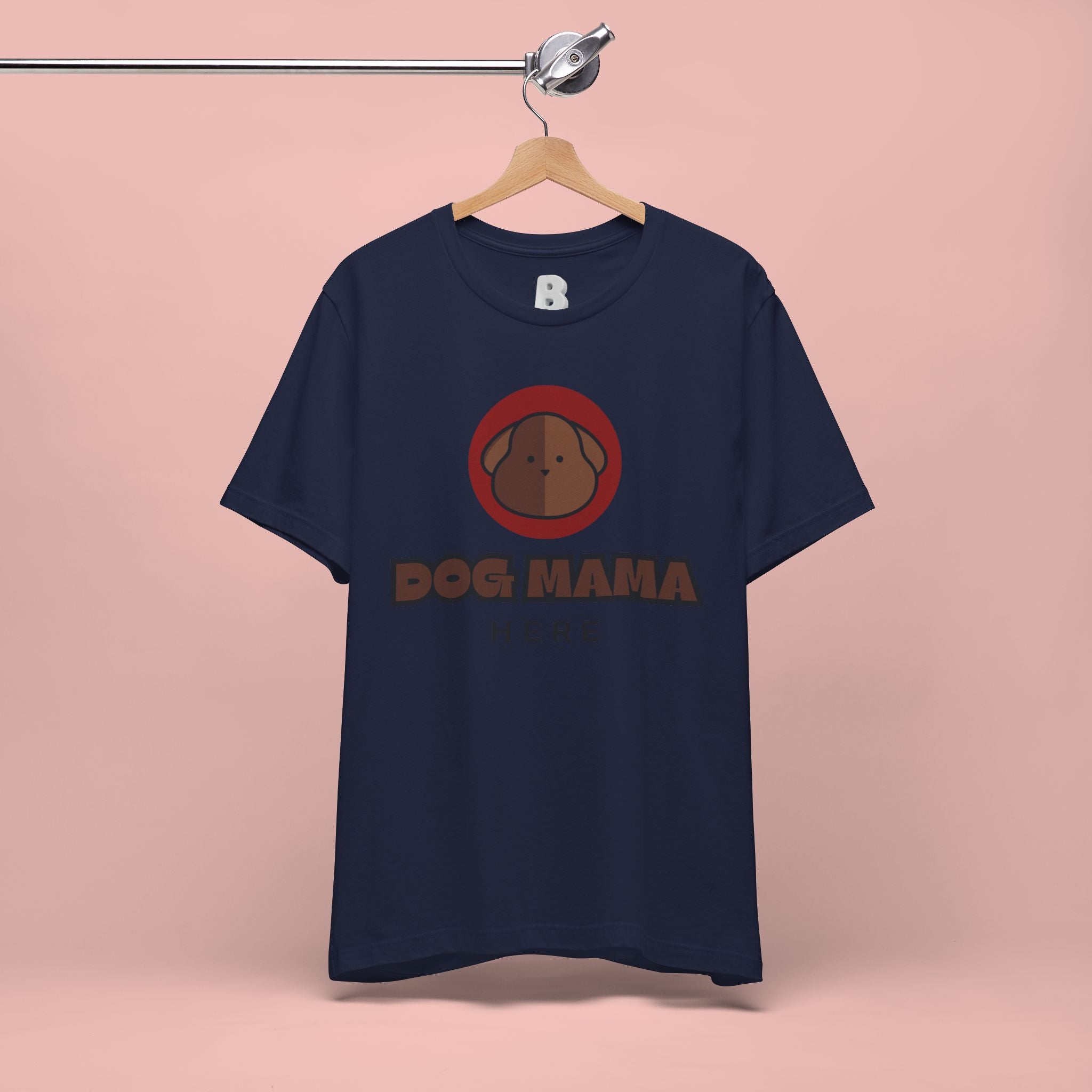 Dog Mama T-Shirt – Cute Brown Pup Graphic Tee