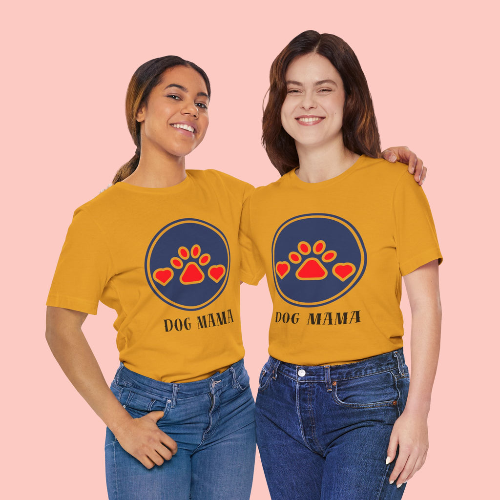 Dog Mama T-Shirt — Cute Paw & Heart Graphic Tee for Dog Lovers