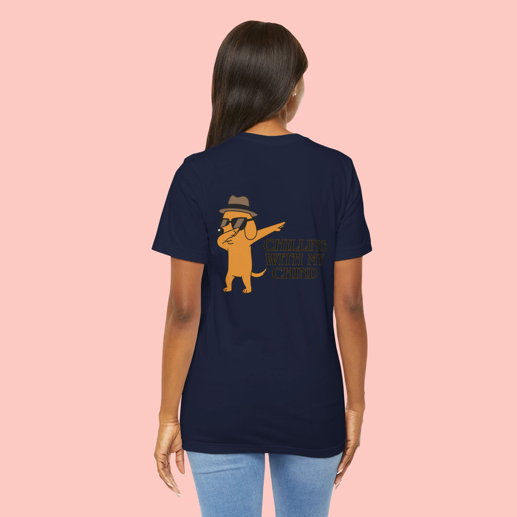 Chilling With My Chind Tee — Funny Dab Cat Graphic T-Shirt