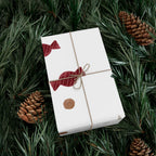 Holiday Candy Cane Gift Wrap Paper