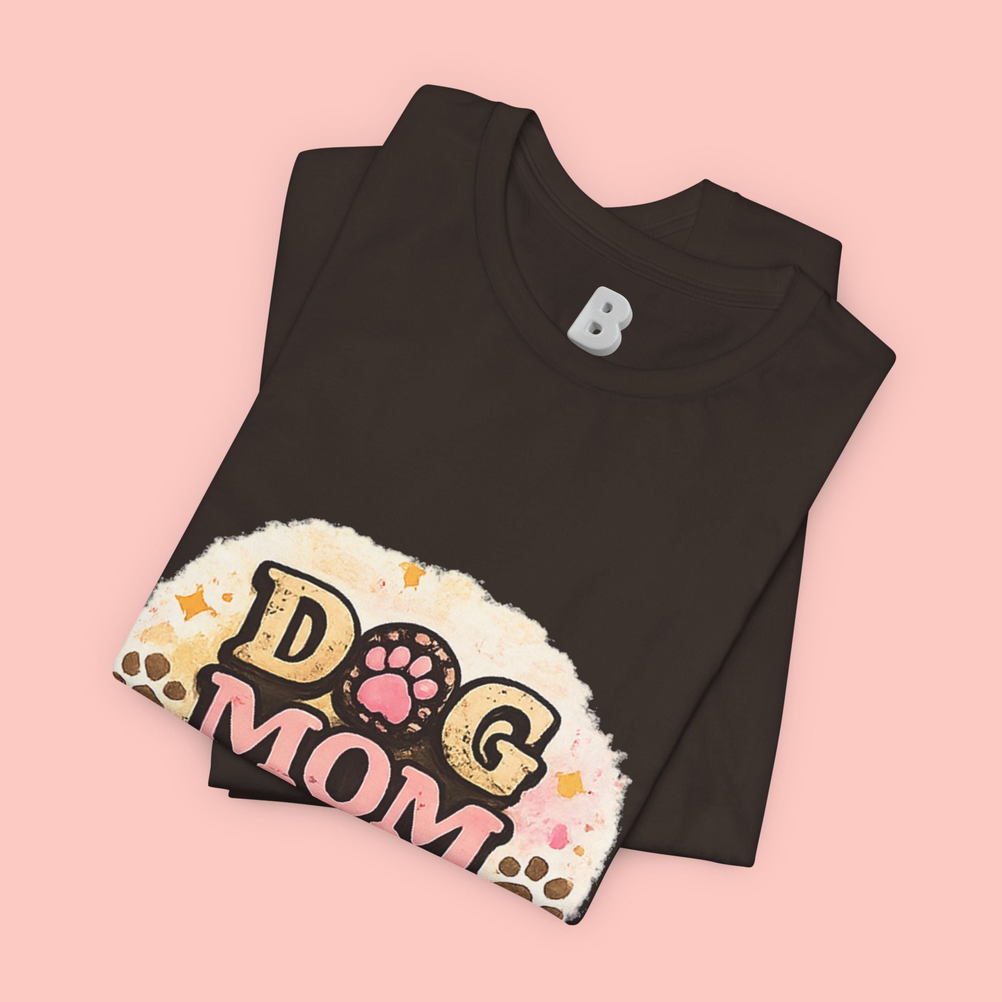 Dog Mom T-Shirt – "Loving My Dog Life" Cute Paw Print Tee for Pet Moms