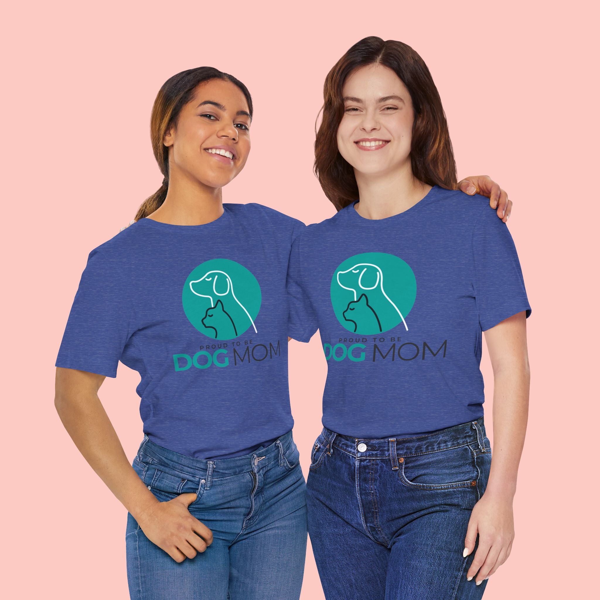 Dog Mom T-Shirt – "Proud to Be Dog Mom" Graphic Tee
