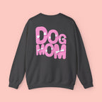 Dog Mom Sweatshirt — Cute Pink Graphic Crewneck for Pet Lovers