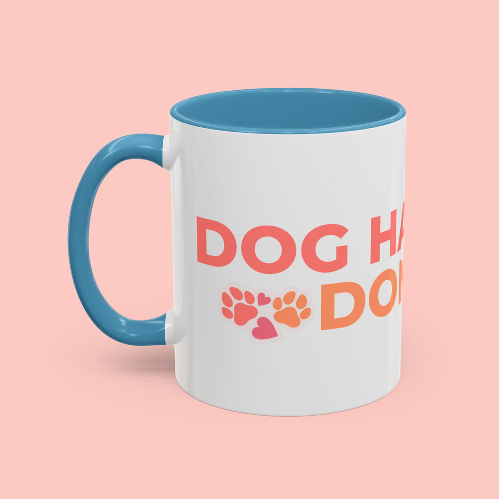 Accent Coffee Mug - "Growing Hair I Don't Care" Floral Script Coffee Mug