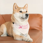 Mama’s Girl Pet Bandana Collar — Pink Floral Dog & Cat Accessory