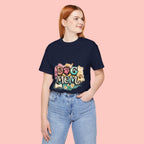 Dog Mom T-Shirt — Colorful Paw Print Graphic Tee for Pet Lovers