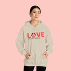 Dog Lover Hoodie — "LOVE (paw) My Dog > People" Graphic Sweatshirt
