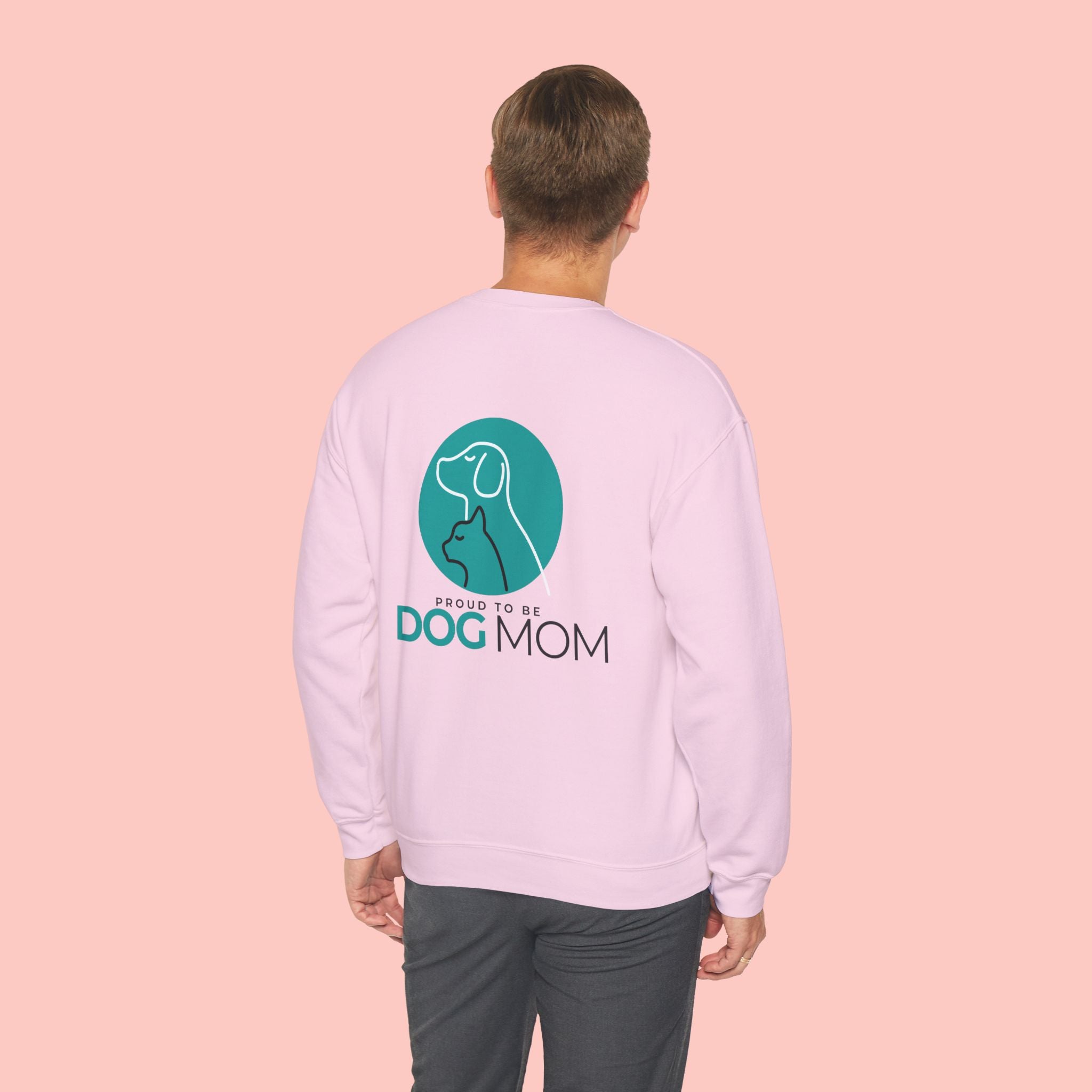 Dog Mom Crewneck Sweatshirt — Proud To Be Dog Mom Graphic