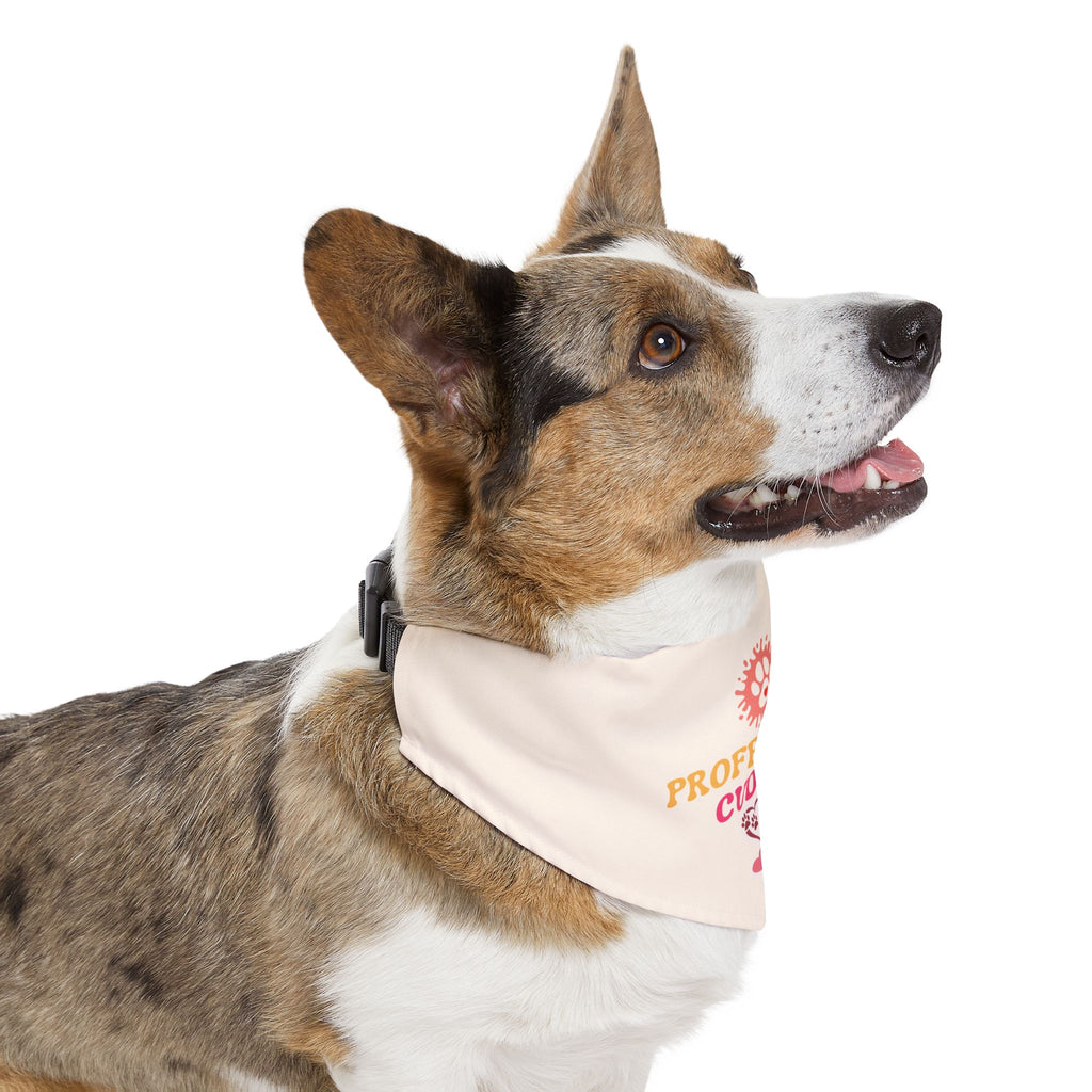 Pet Bandana — "Professional Cuddler" Cute Dog & Cat Collar Accessory