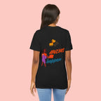 T‑Shirt — "Always Happen" Graphic Tee with Woman & Thought Bubble