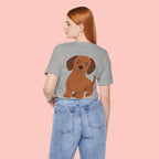 Dachshund Graphic Tee - Cute Brown Sausage Dog T-Shirt