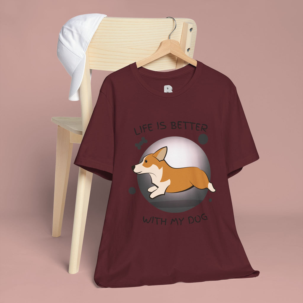 Life Is Better With My Dog Corgi T-Shirt