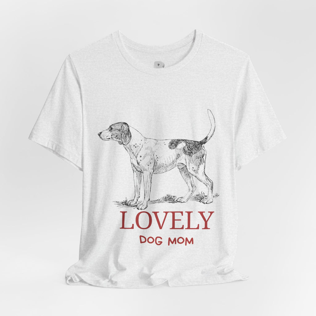 Lovely Dog Mom T-Shirt — Vintage Sketch Dog Graphic Tee