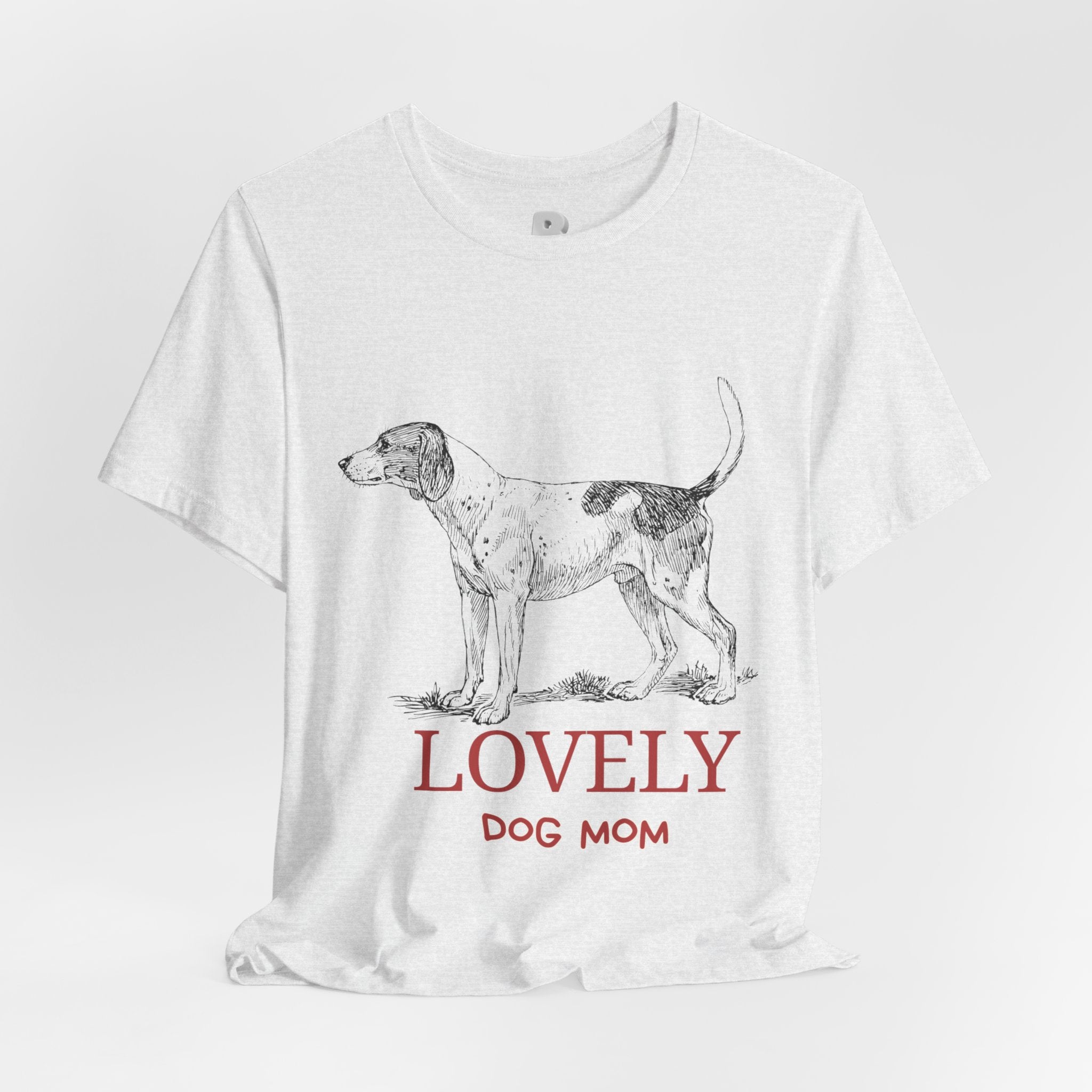 Lovely Dog Mom T-Shirt — Vintage Sketch Dog Graphic Tee