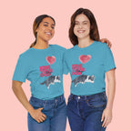 Kiss Your Dog T-Shirt — Cute Corgi with Heart Balloon Pet Lover Tee