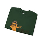 Chilling With My Chind Crewneck Sweatshirt — Funny Dab Dog Graphic Sweatshirt