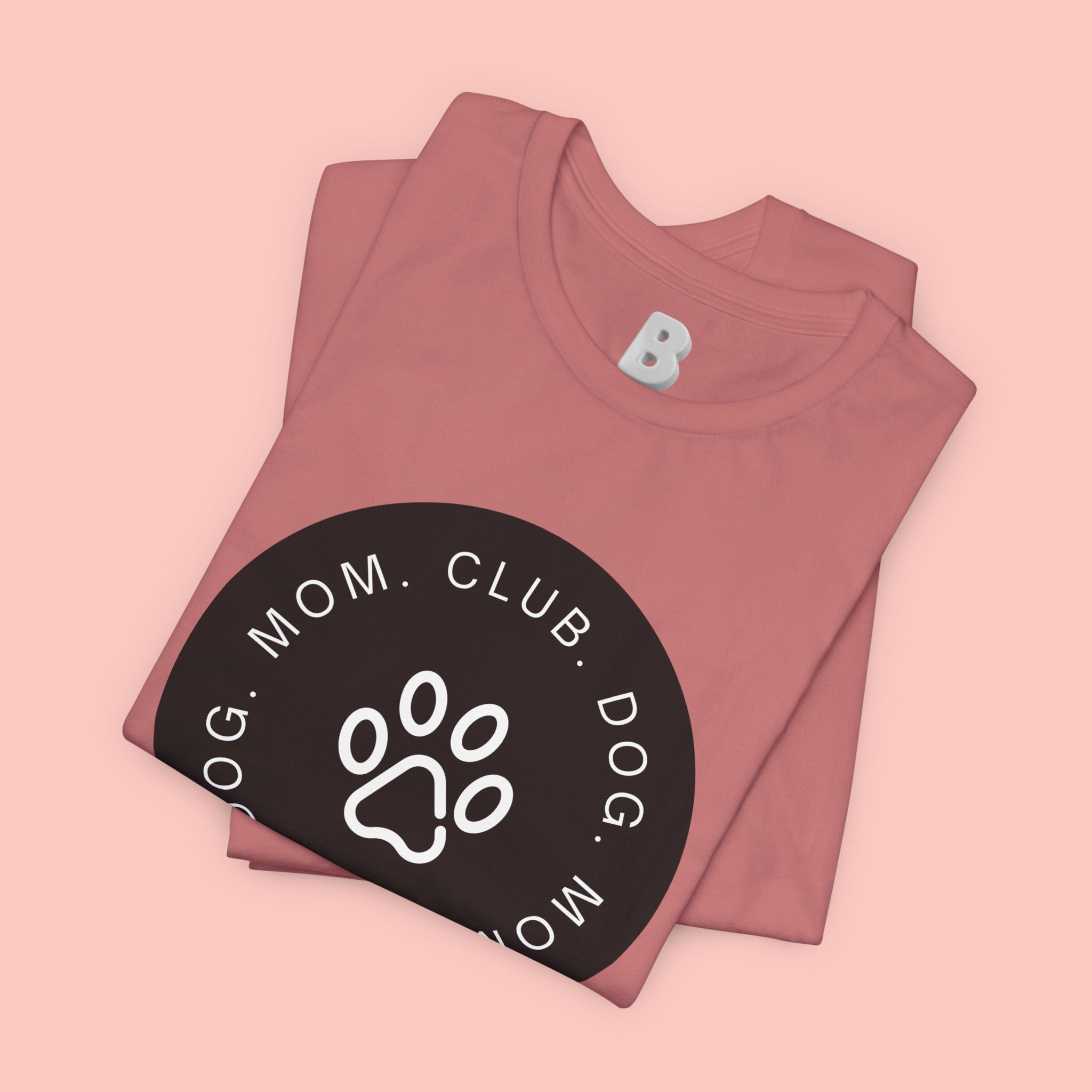 Dog Mom Club T-Shirt — Paw Print Graphic Tee for Pet Lovers