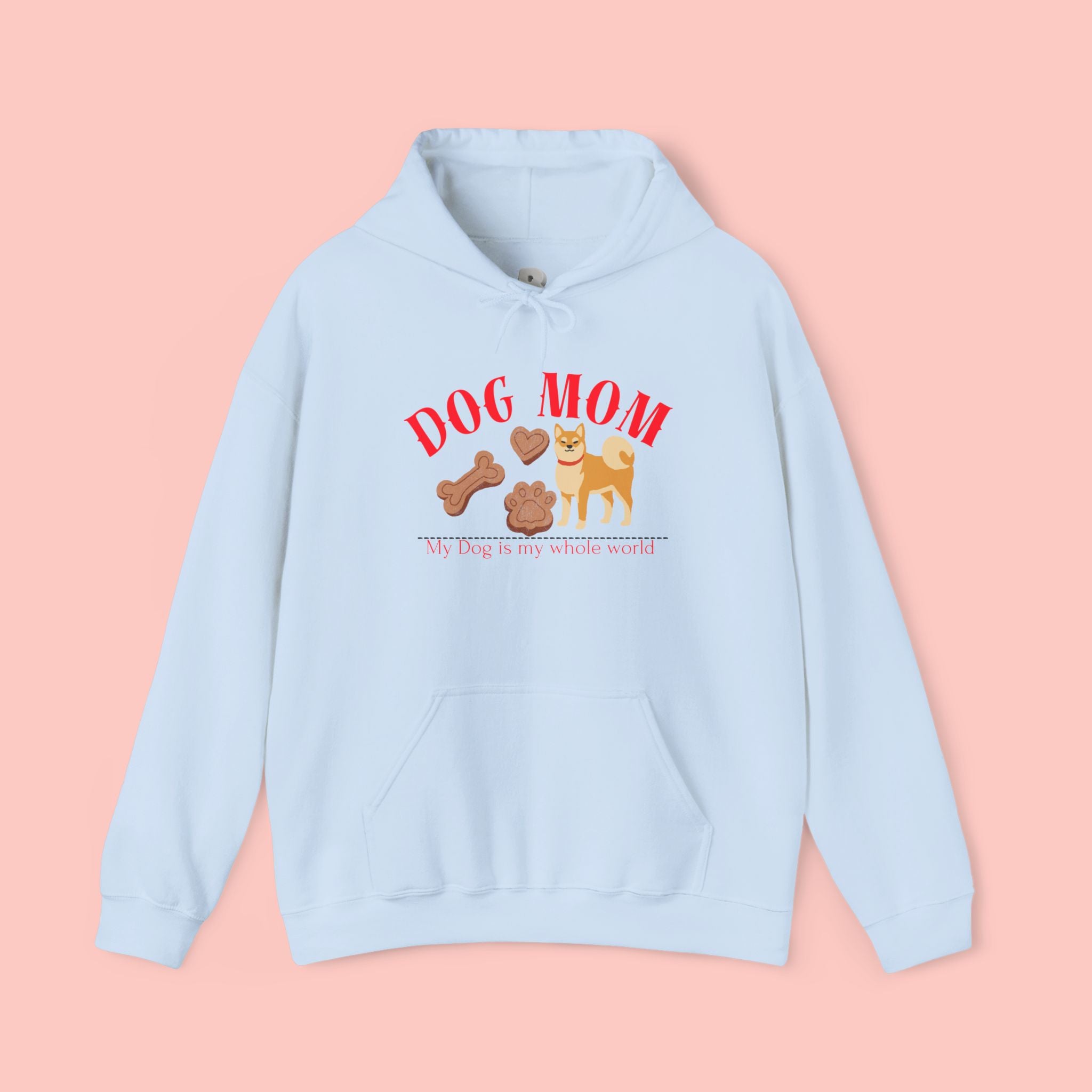 Dog Mom Hoodie – Cute Dog Paw & Bone Graphic Sweatshirt