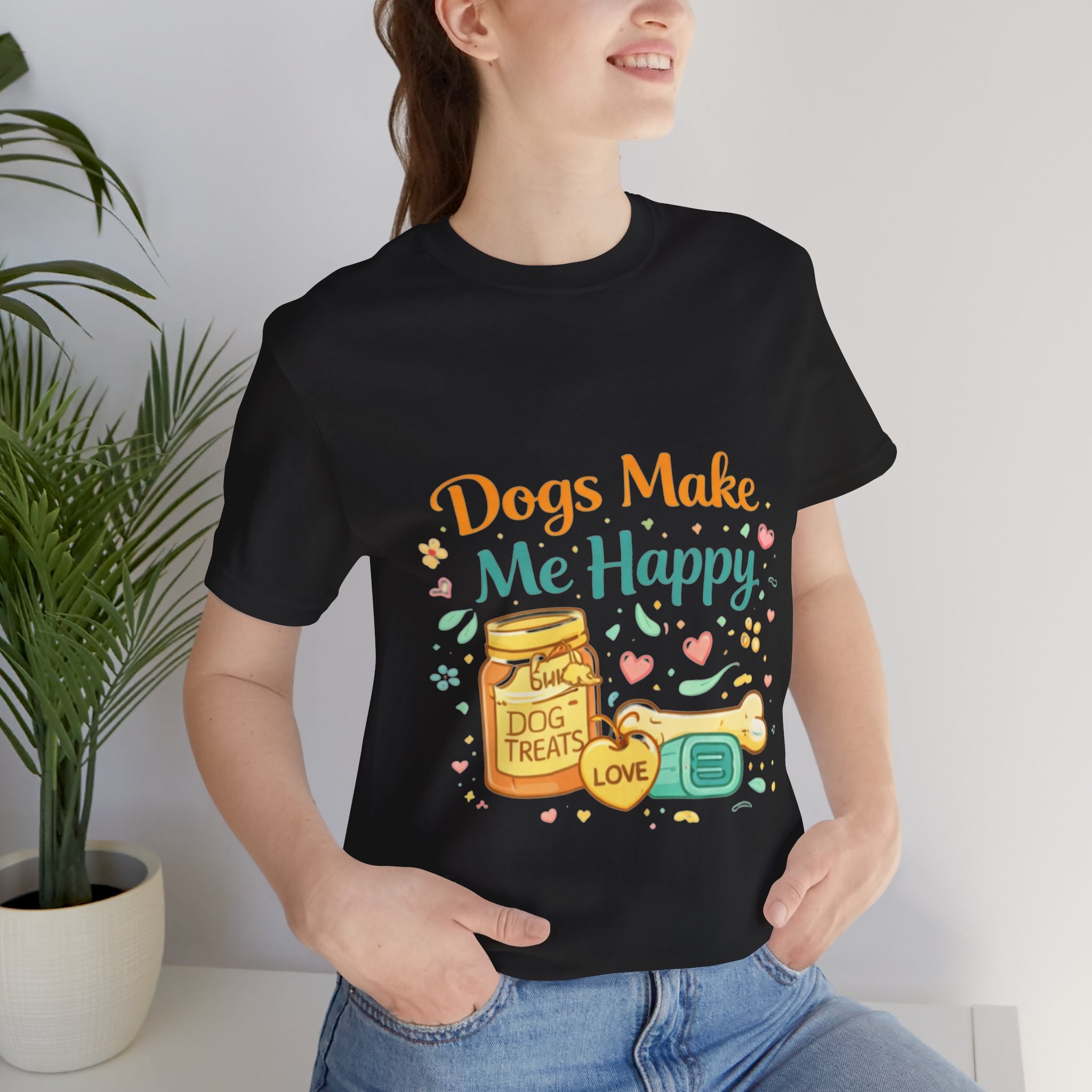 Dogs Make Me Happy T-Shirt