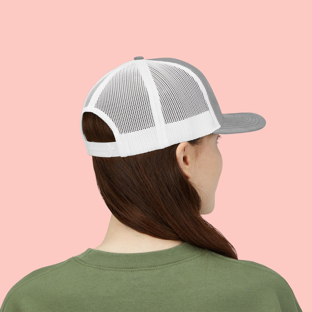 Dog Mom Trucker Cap — Rhinestone Lettering Snapback Hat