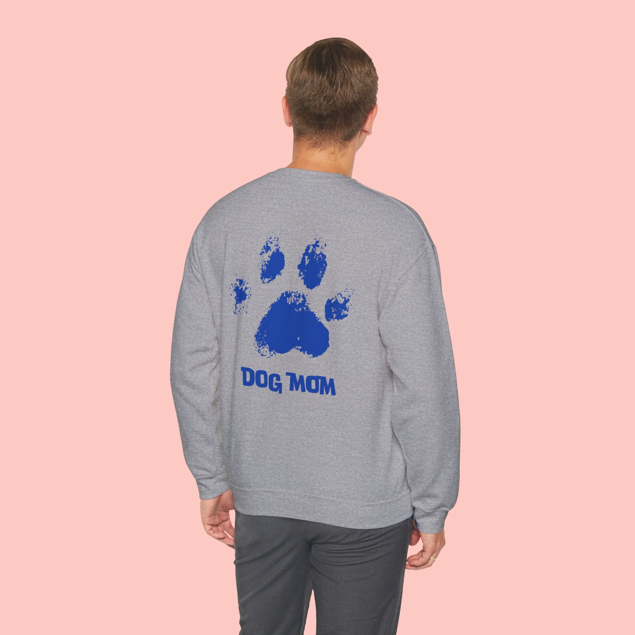 Dog Mom Crewneck Sweatshirt — Paw Print Graphic