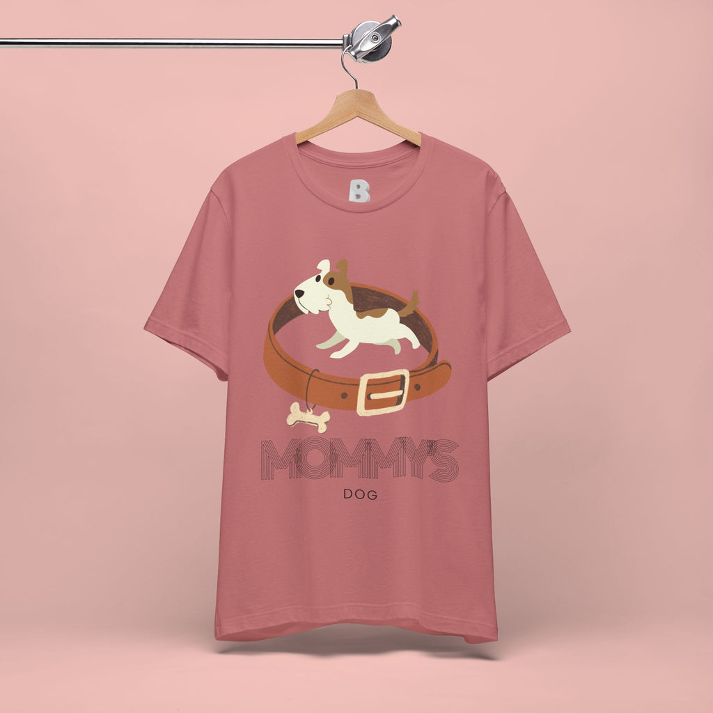 Mommy's Dog T-Shirt – Cute Puppy & Collar Graphic Tee for Dog Moms