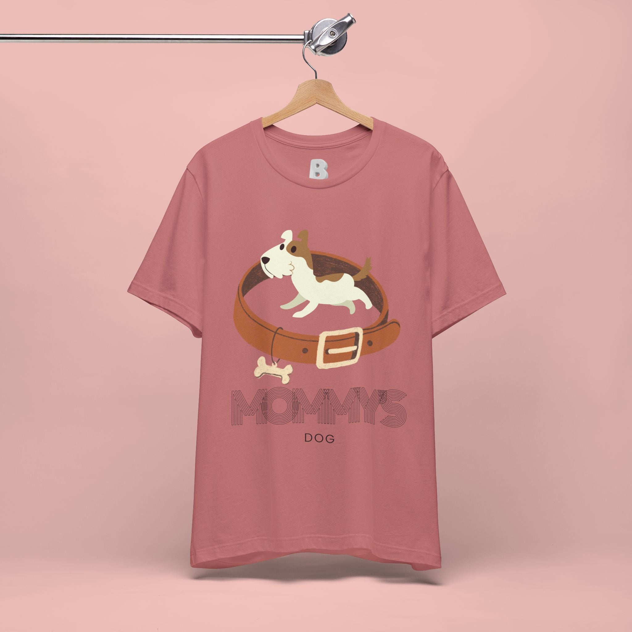 Mommy's Dog T-Shirt – Cute Puppy & Collar Graphic Tee for Dog Moms