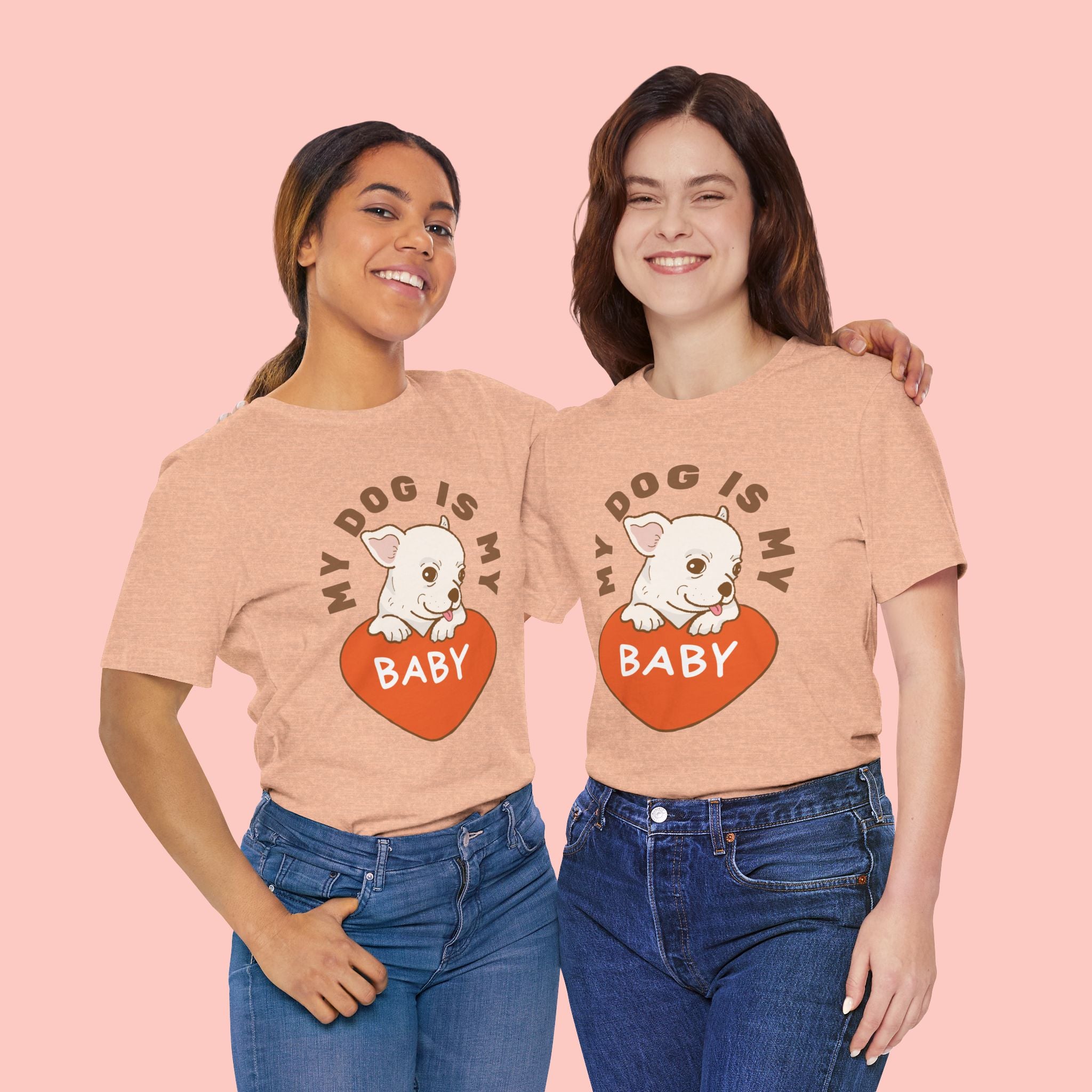 My Dog Is My Baby T-Shirt — Cute Puppy Heart Tee for Dog Lovers