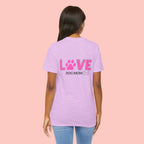 Dog Mom Love T-Shirt — "LOVE" Paw Graphic Tee