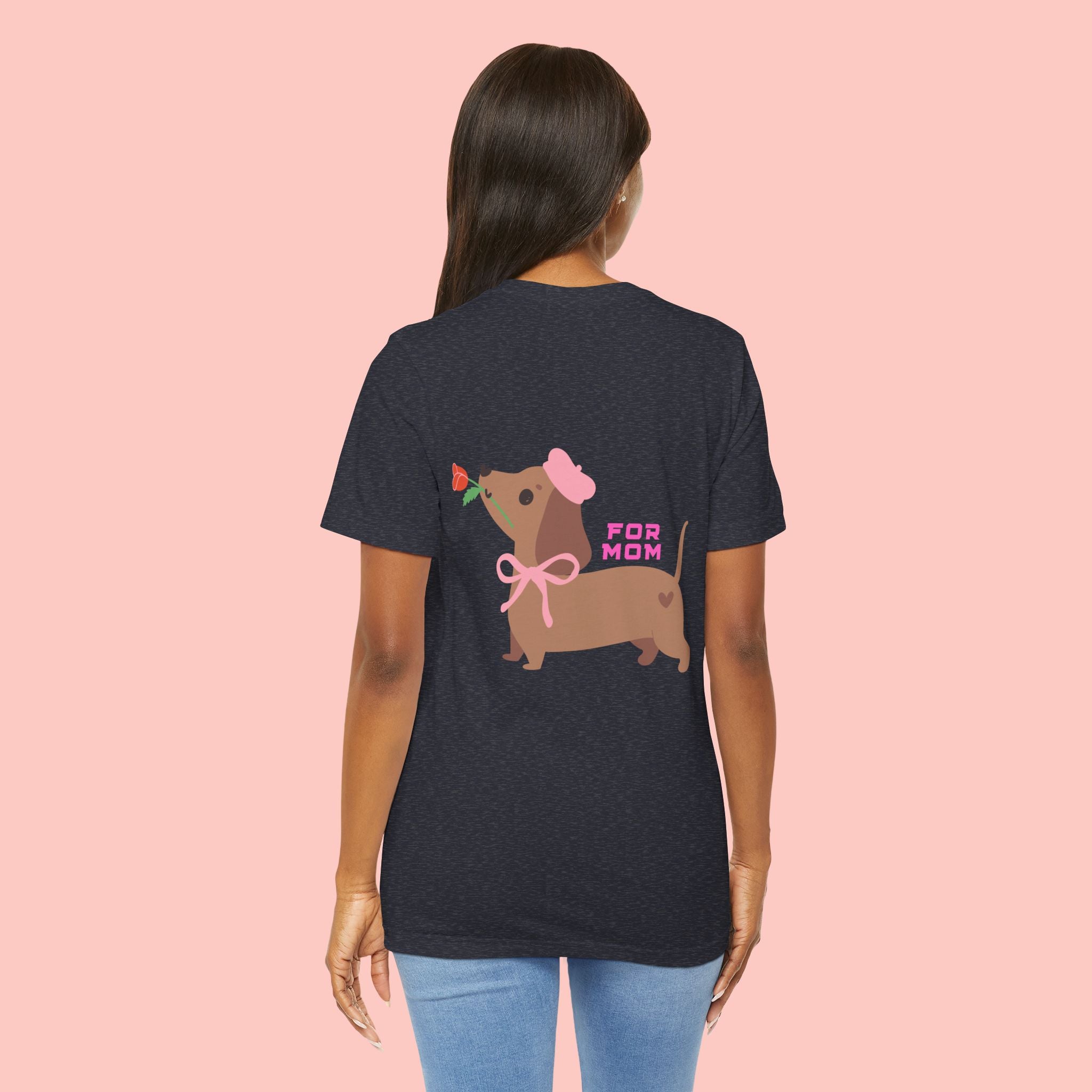 Dachshund Mother's Day Tee — 'For Mom' Cute Dog Graphic Shirt