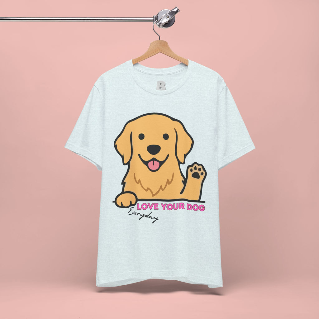Love Your Dog Tee — Cute Golden Retriever Graphic T-Shirt