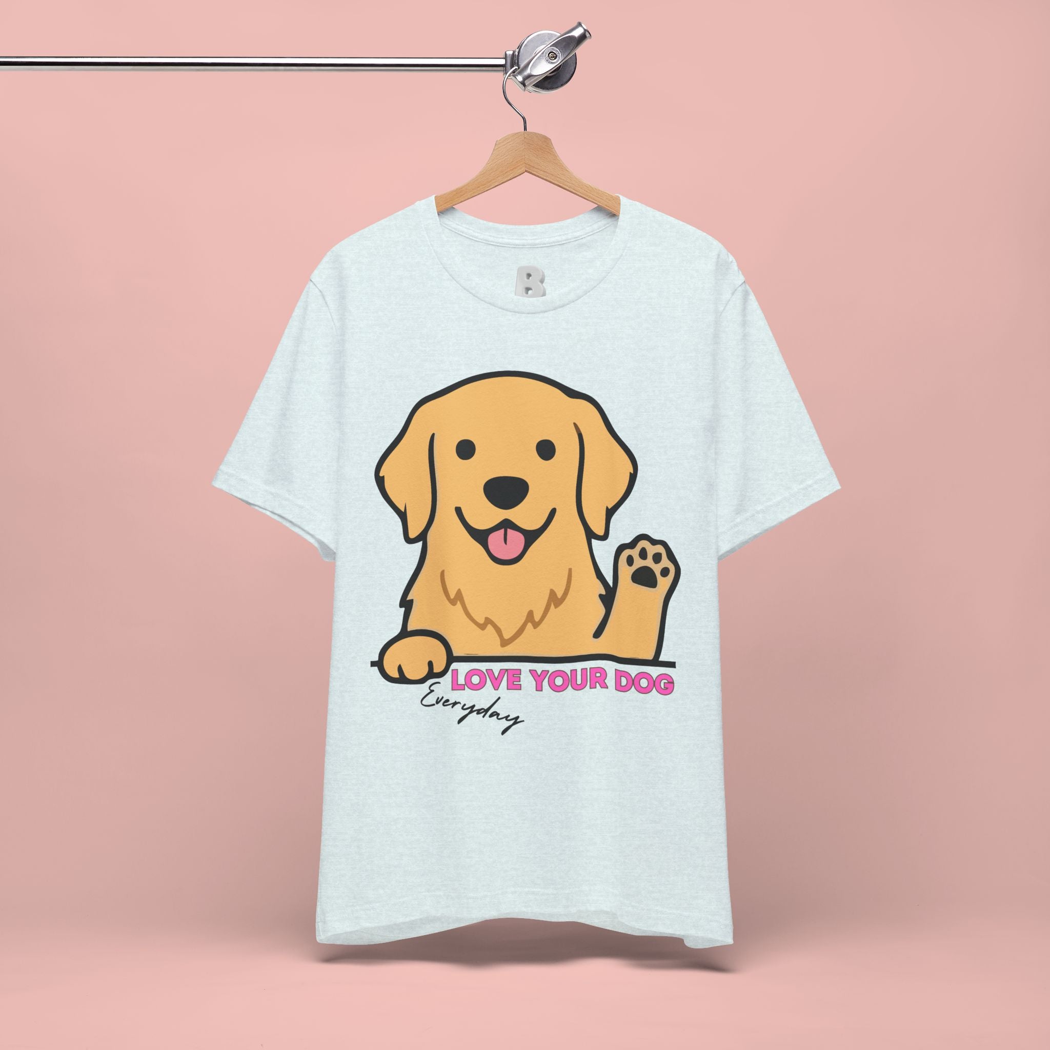 Love Your Dog Tee — Cute Golden Retriever Graphic T-Shirt