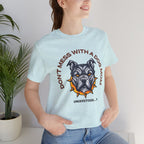 Dog Mom Tee — “Don't Mess With a Dog Mom” Graphic T‑Shirt